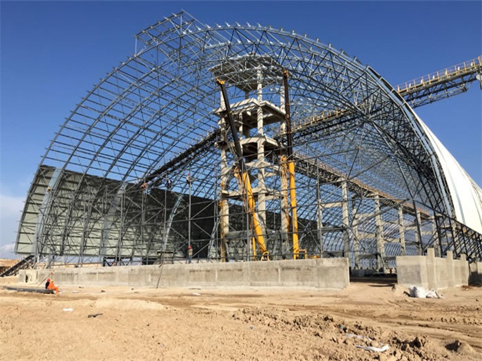 池州煤机油桶翘工程网架